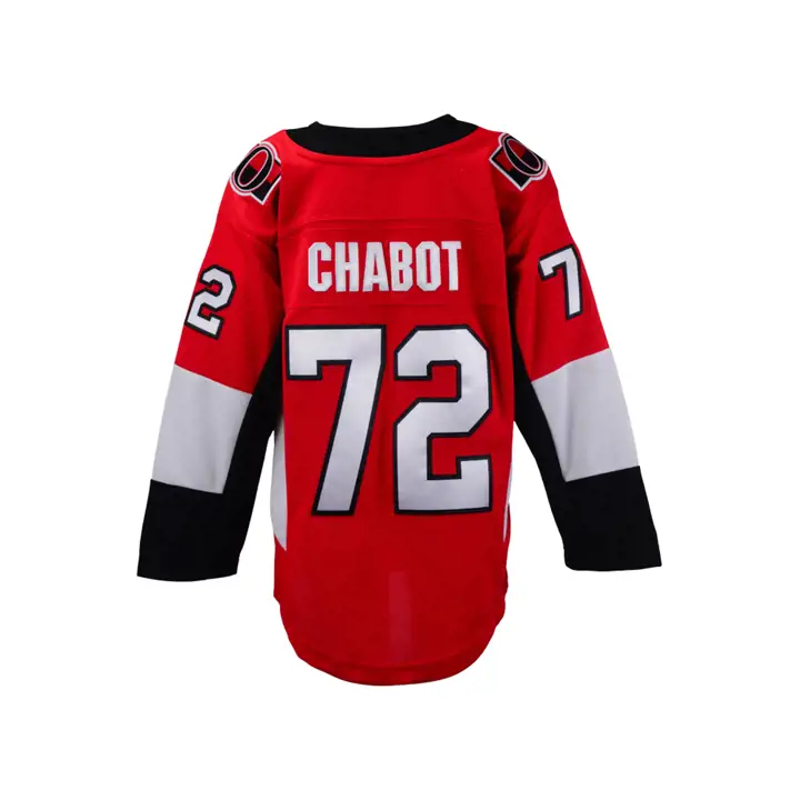 Maillot domicile Premier des Sénateurs d’Ottawa pour joueur junior noir/rouge