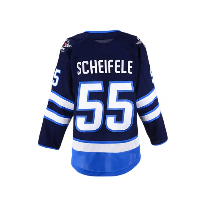 WIN. JETS NHL Maillot Premier Joueur Jeunesse Mark Scheifele bleu marine