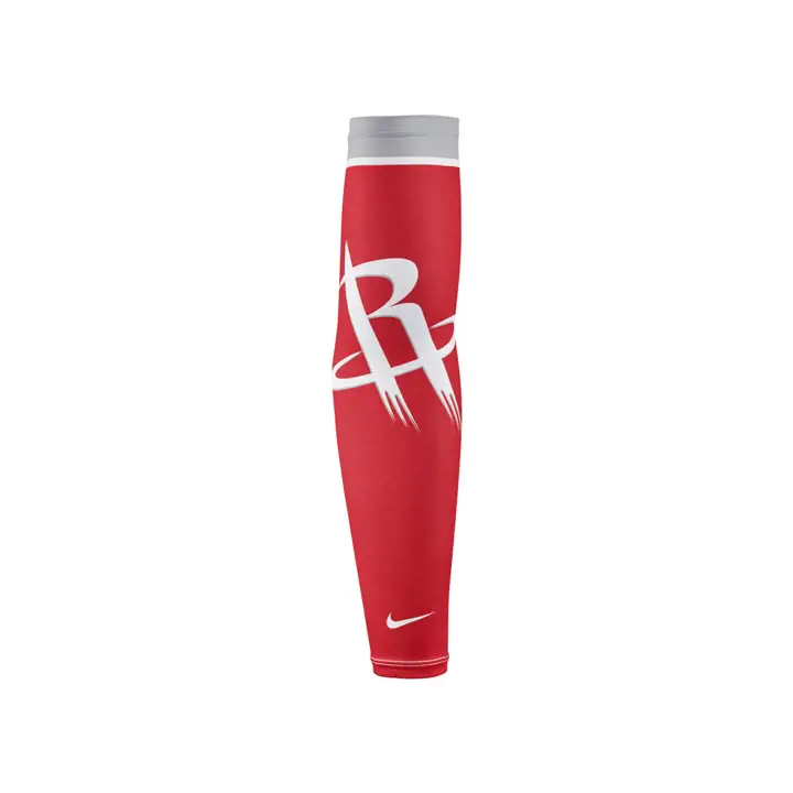 Manchon de tir NBA Nike Houston Rockets pour jeune enfant, rouge/blanc