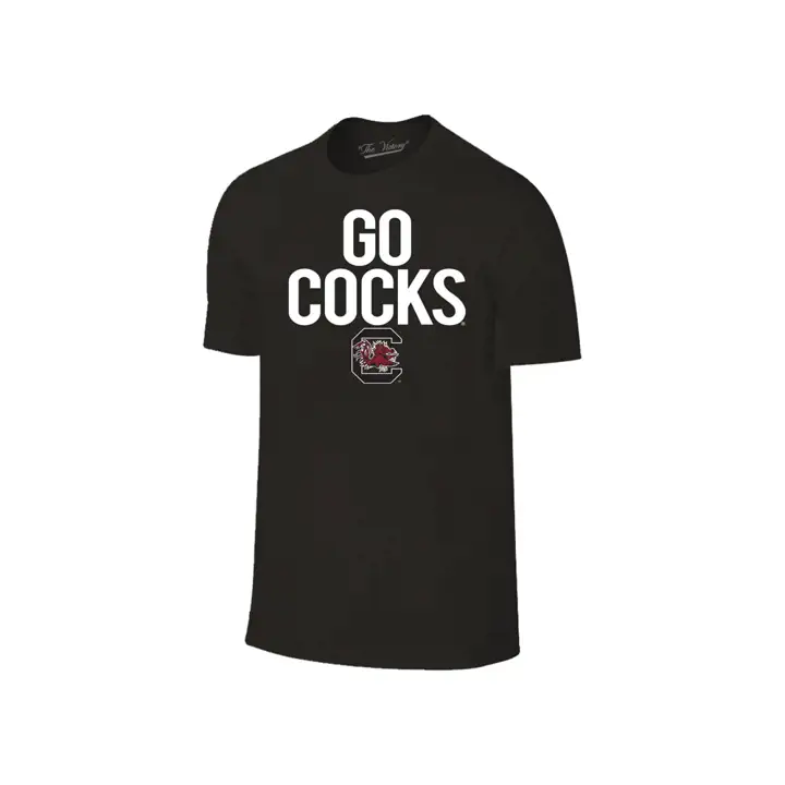 T-shirt Slogan Caroline du Sud NCAA 2F noir