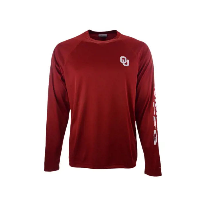 T-shirt à manches longues Oklahoma Sooners NCAA Terminal Tackle crim