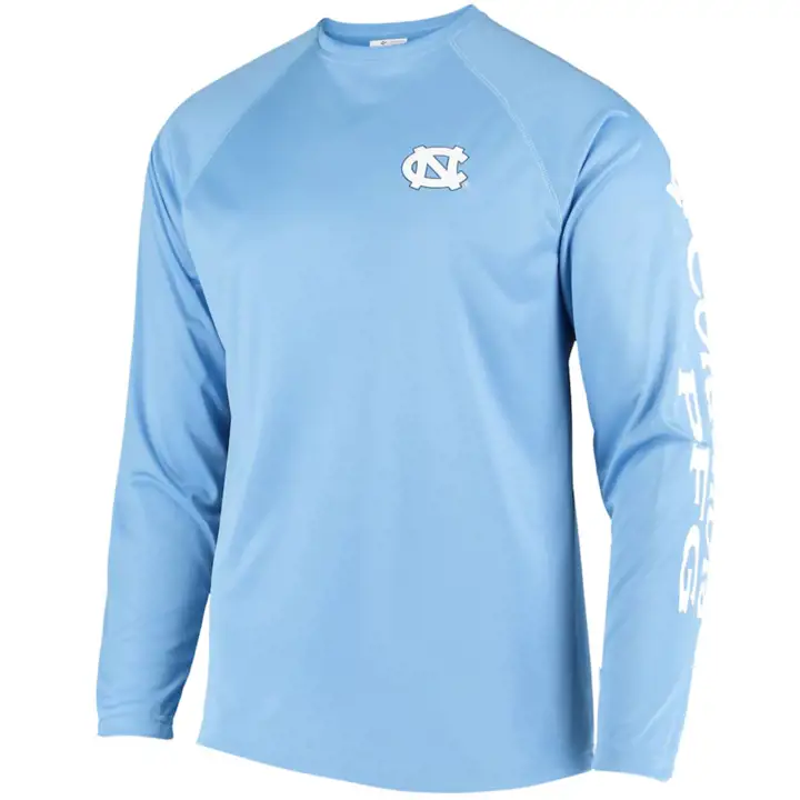 T-shirt à manches longues North Carolina Tar Heels NCAA Terminal Tackle blanc