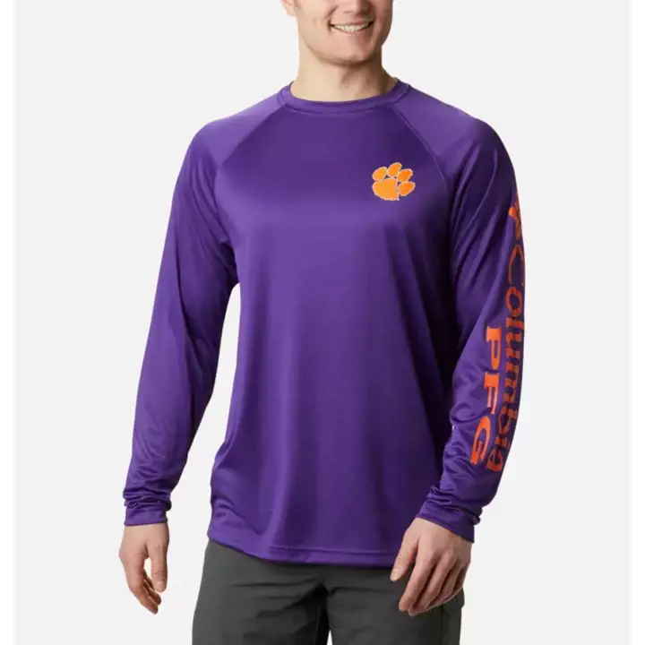 T-shirt à manches longues pur Clemson Tigers NCAA Terminal Tackle