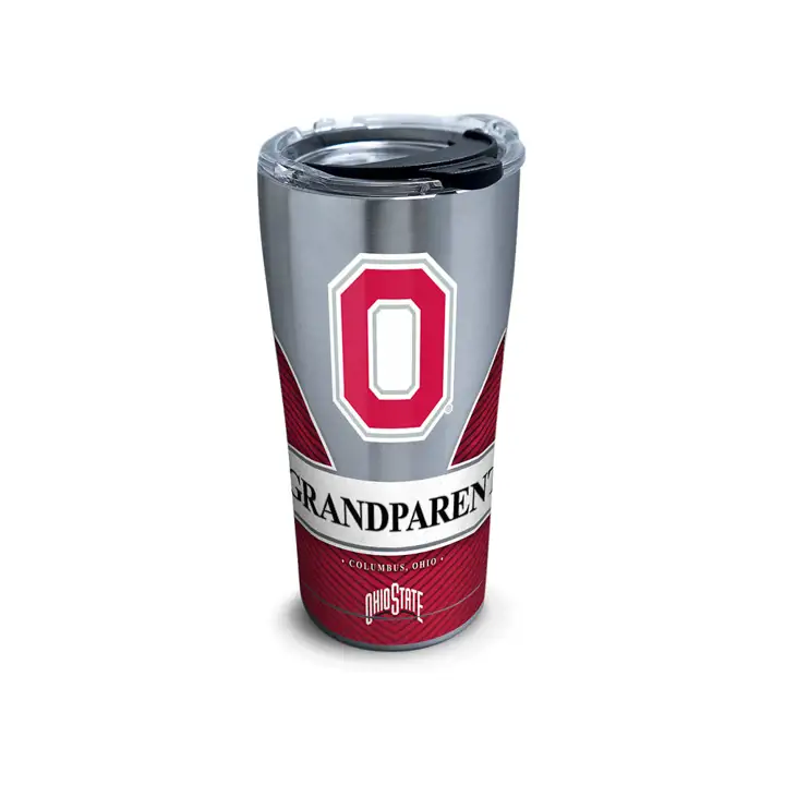 « Ohio State Buckeyes 20oz « Grandparent » Acier inoxydable rouge/blanc »