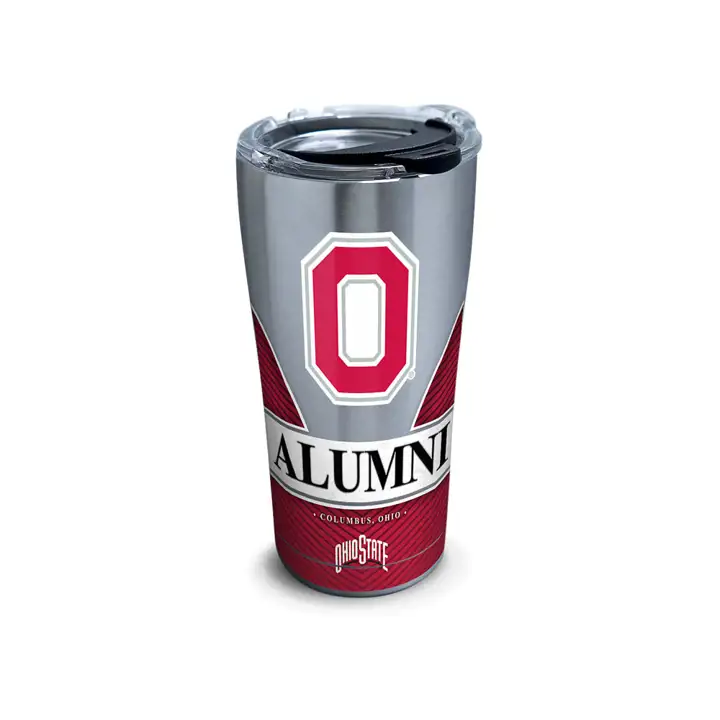 Ohio State Buckeyes 20oz Alumni Acier Inoxydable rouge/blanc