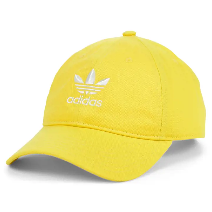 Casquette réglable souple Adidas Originals pour homme Jaune
