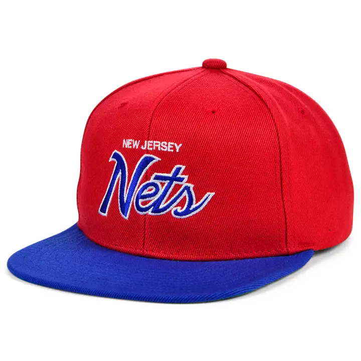 CASQUETTE SNAPBACK HERITAGE SCRIPT HWC NEW JERSEY NETS rouge/rbl