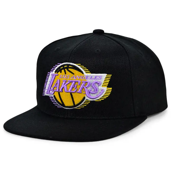 Casquette Snapback LOS ANGELES LAKERS HWC SLICE HALFTONE noire