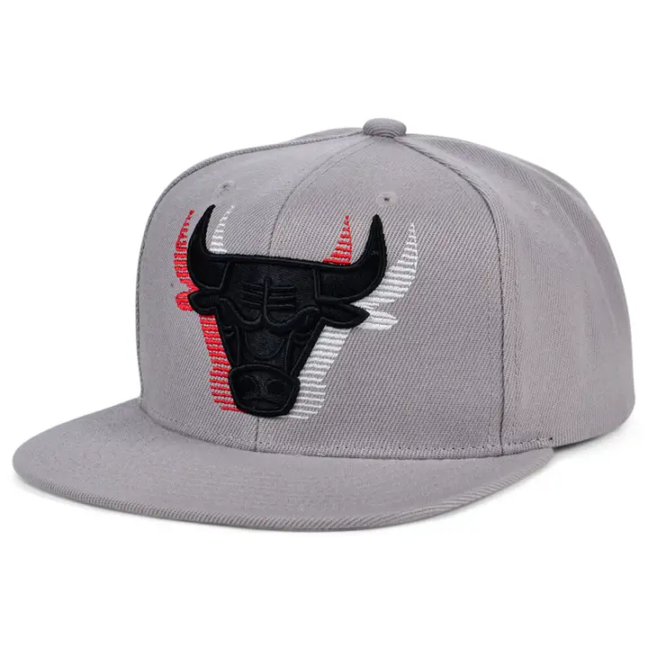 CHICAGO BULLS NBA SLICE HALFTONE SNAPBACK gris