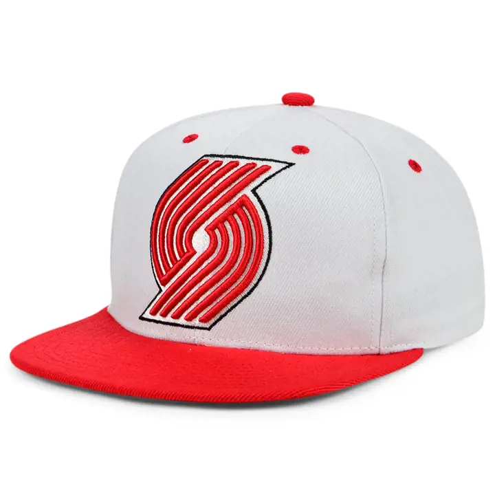 CASQUETTE SNAPBACK PORTLAND TRAIL BLAZERS NBA LOGO POP XL blc/rouge