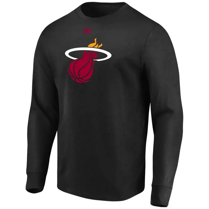 MIAMI HEAT A/LS BASIC TEE-Logo principal AST