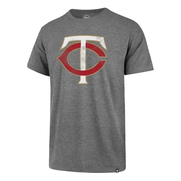 T-shirt logo du club MLB TWINS gris