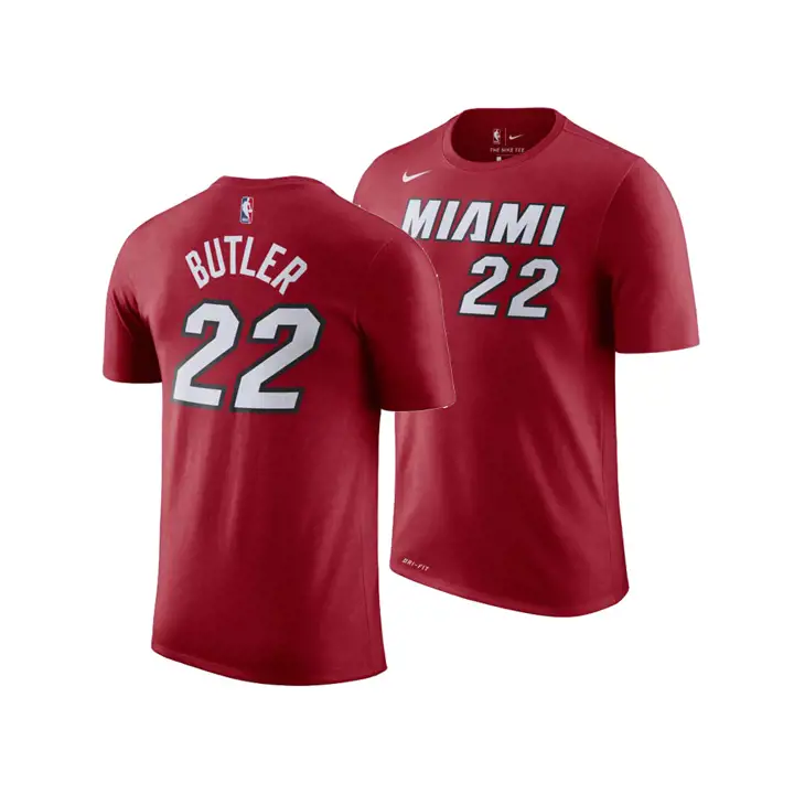 T-SHIRT rouge Miami Heat NBA STATEMENT PLAYER Jimmy Butler