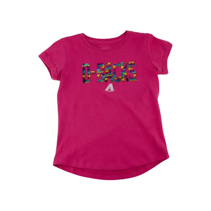 T-shirt à sequins réversibles pour filles Arizona Diamondbacks MLB