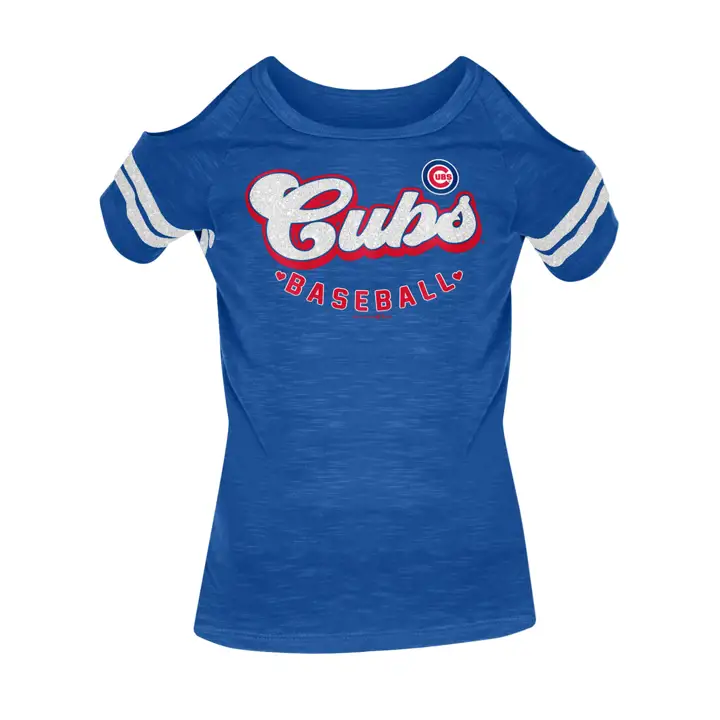 Chicago Cubs MLB Débardeur Fille Jeunesse Épaules Dénudées 20 RBL