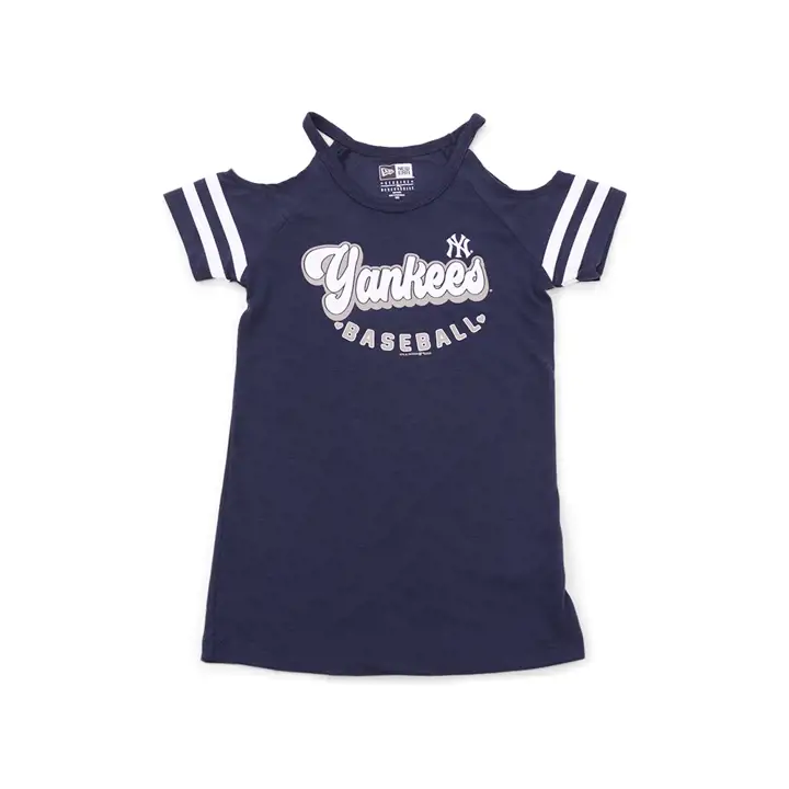 New York Yankees MLB Haut à épaules dénudées pour jeunes filles 20 Marine