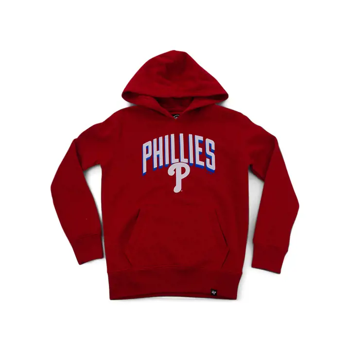 Philadelphia Phillies MLB Sweat à capuche Pop Fly pour jeune 20 rouge
