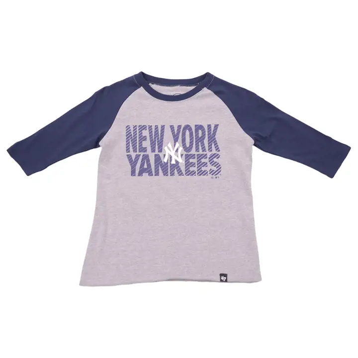 T-shirt raglan Fast Track MLB junior des New York Yankees 20, marine