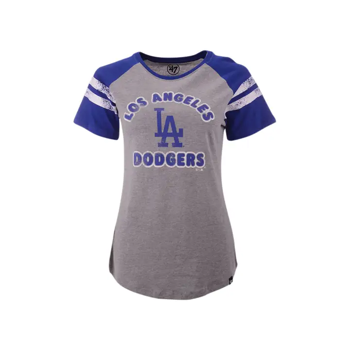 LOS ANGELES DODGERS MLB T-shirt raglan femme Fly Out 20 GRY/BL
