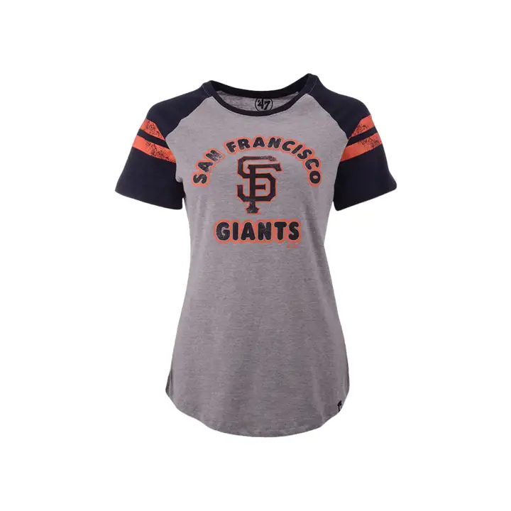 T-shirt Raglan Femme SAN FRANCISCO GIANTS MLB Fly Out 20 GRIS/N