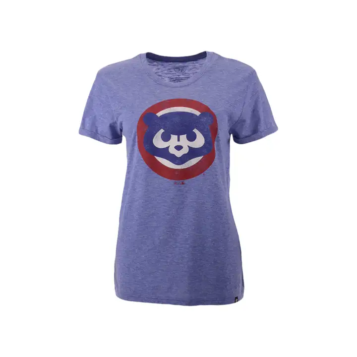 T-shirt à manches courtes Femme Chicago Cubs MLB Tri-Blend Hero Collection Throwback