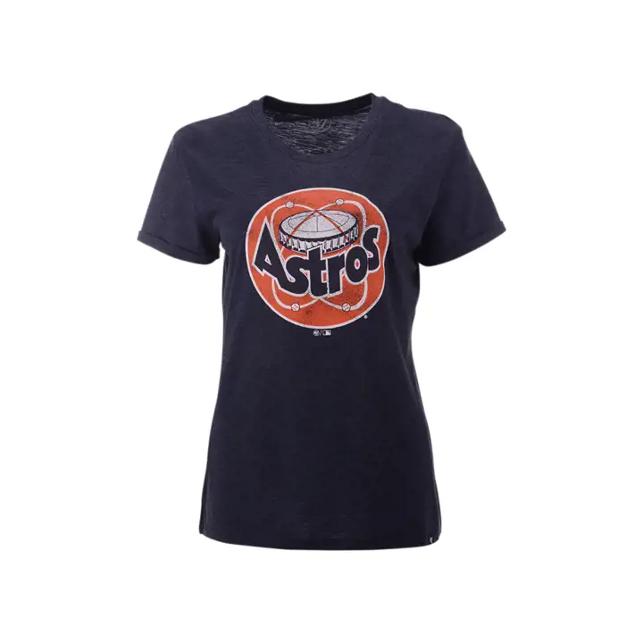 T-shirt Houston Astros MLB femme style rétro coupe athlétique Tri-Blend Hero