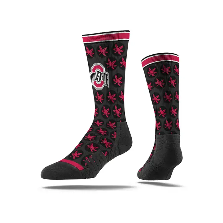 Ohio State Buckeyes NCAA Crew ultra confortable entièrement sublimé noir