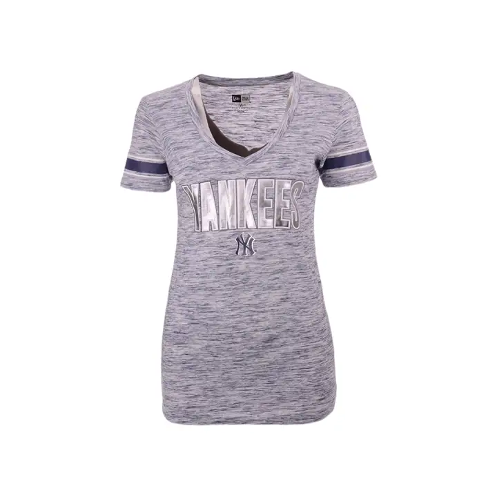 T-shirt femme MLB New York Yankees chiné 20 BLEU MARINE