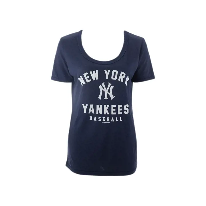 T-shirt vintage manches courtes MLB New York Yankees femme 20 BLEU MARINE