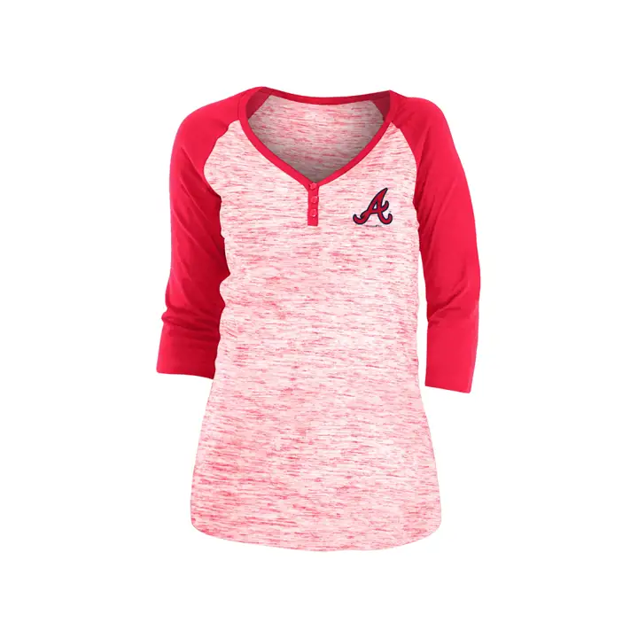Atlanta Braves MLB Femme Space Dye Raglan 20 ROUGE