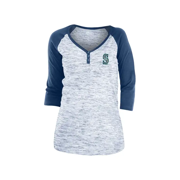 Seattle Mariners MLB Femme Espace Teint Raglan 20 MARINE