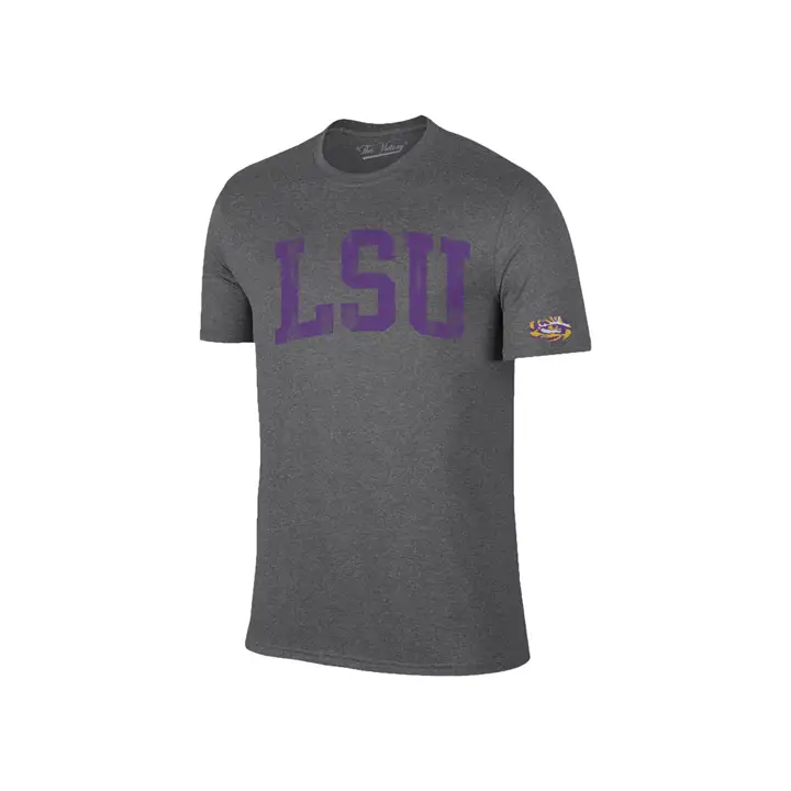 T-shirt L.S.U. NCAA Oversized Arch Dual Blend gris chiné