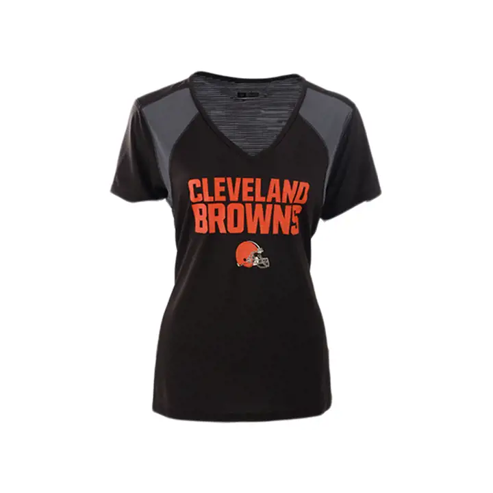 T-SHIRT ENCOLURE EN V CLEVELAND BROWNS IMPRIMÉ AST LINEAR LEAP