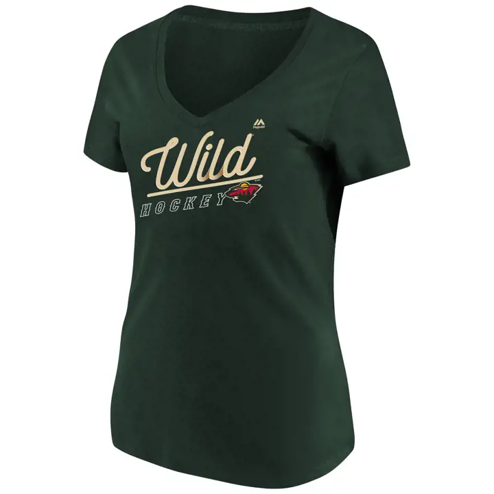 T-SHIRT ENCOLURE EN V MINNESOTA WILD W/SS-Cage de but AST
