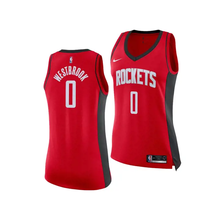 Maillot Swingman NBA Rockets pour femme Russell Westbrook rouge