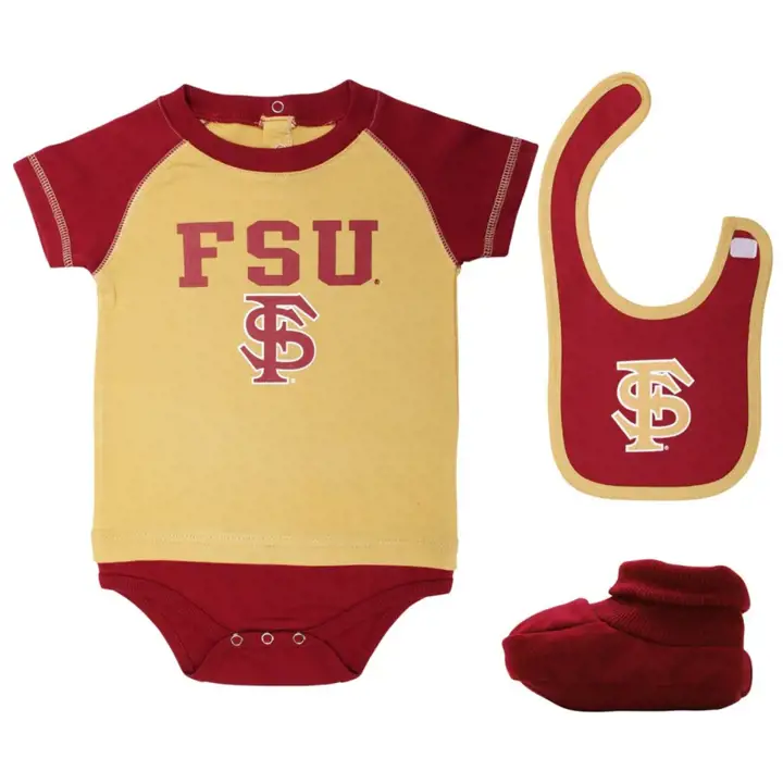 Floride St NCAA INF Grenouillère/Bavoir/Chaussons Assortis