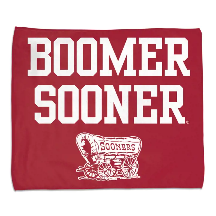 Serviette agitable Oklahoma rouge/noir