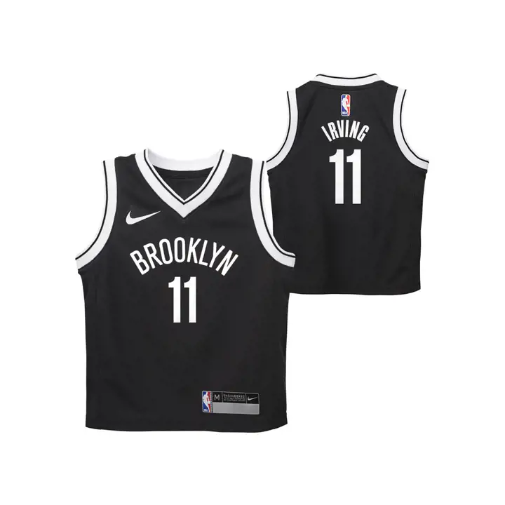 Maillot Swingman Icône NBA Kyrie Irving pour enfant Brooklyn Nets - Noir