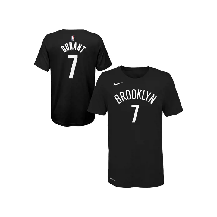 T-shirt Kevin Durant B Nets NBA Youth Icon N&N, noir