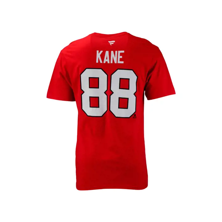 T-shirt authentique de la LNH Blackhawks Stack N&N Patrick Kane ROUGE