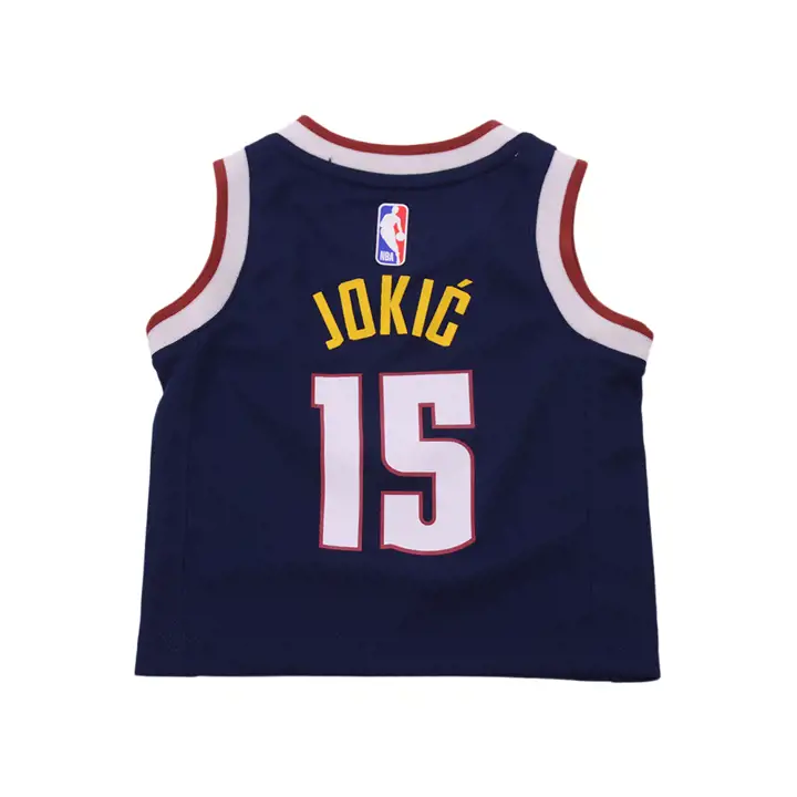 Maillot Réplique Icône NBA pour bébé Denver Nuggets Nikola Jokic BLEU MARINE