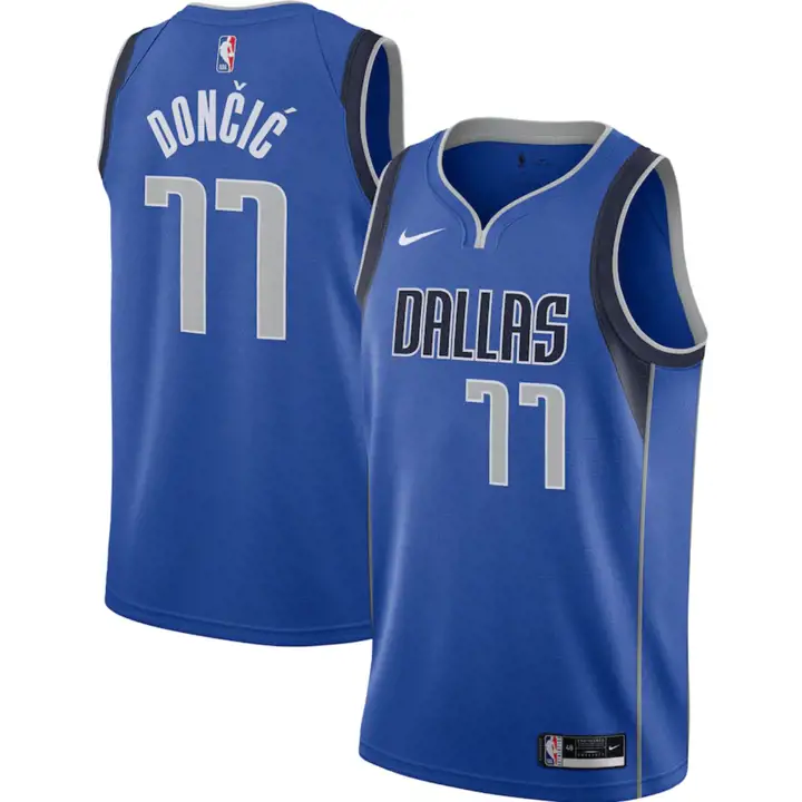Maillot Replica Icône NBA pour bébé MAVS Luka Doncic BLEU MARINE