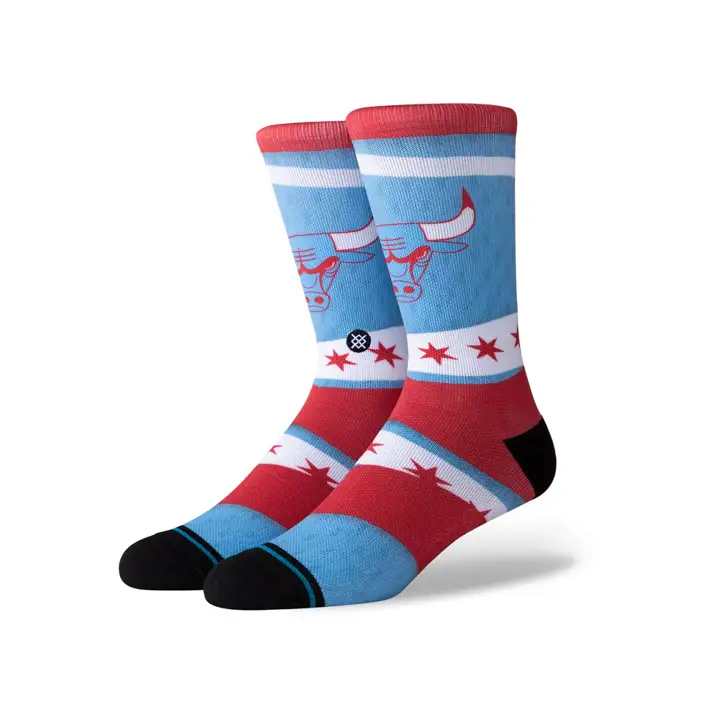 Chicago Bulls NBA City Edition Crew 19 bleu