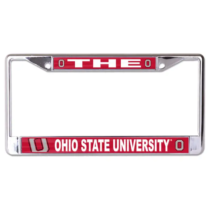 Cadre de plaque d'immatriculation en métal Ohio State Buckeyes - The OSU Mega