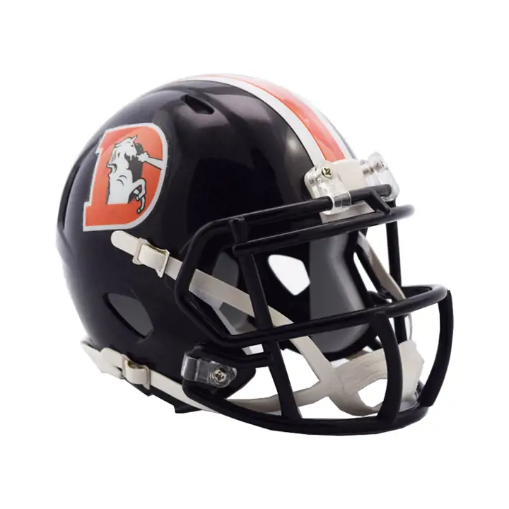 Casque miniature Denver Broncos Color Rush Speed bleu marine/orange
