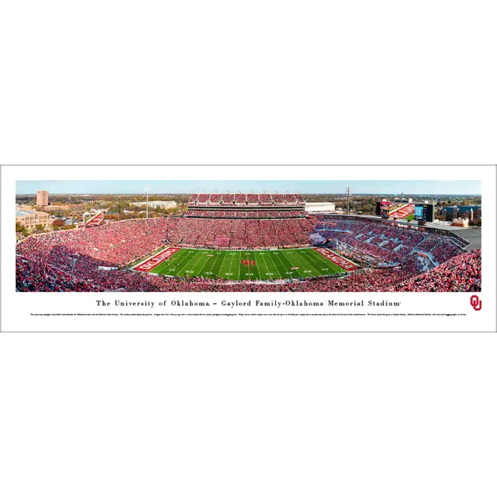 Oklahoma Sooners, vue panoramique, sans cadre, AST