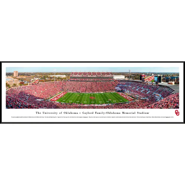 Cadre Standard Panoramique Oklahoma Sooners AST