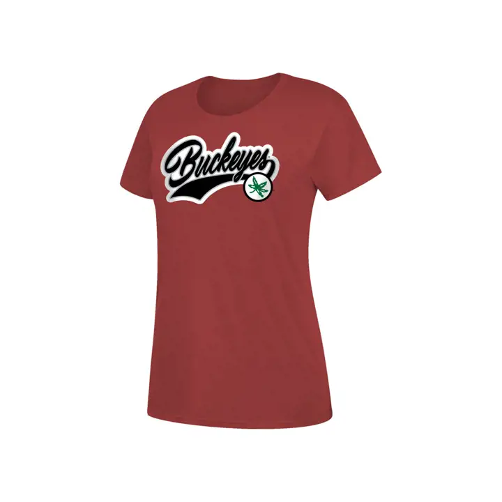 T-shirt Ohio State Buckeyes NCAA pour Femme en Coton et Polyester, Collection Tailsweep