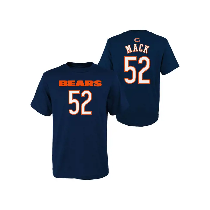 T-shirt joueur NFL junior Chicago Bears Mainliner Khalil Mack NAV