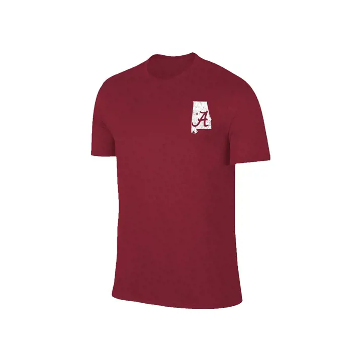 T-shirt double mélange Alabama Crimson Tide NCAA State Pride 19